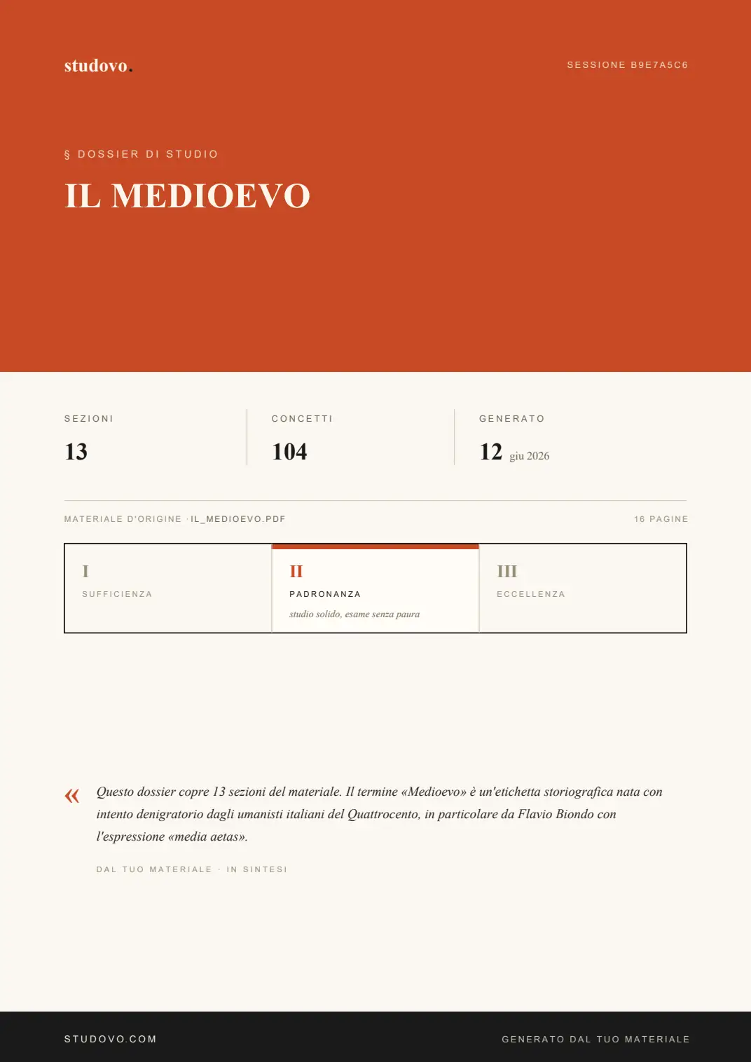 Pagina 1 del dossier di esempio