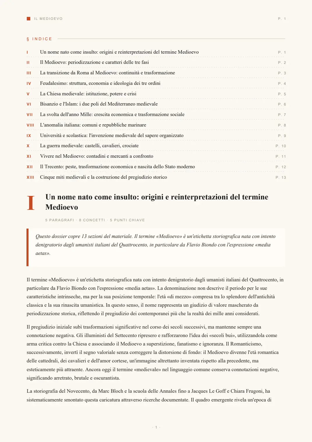 Pagina 2 del dossier di esempio