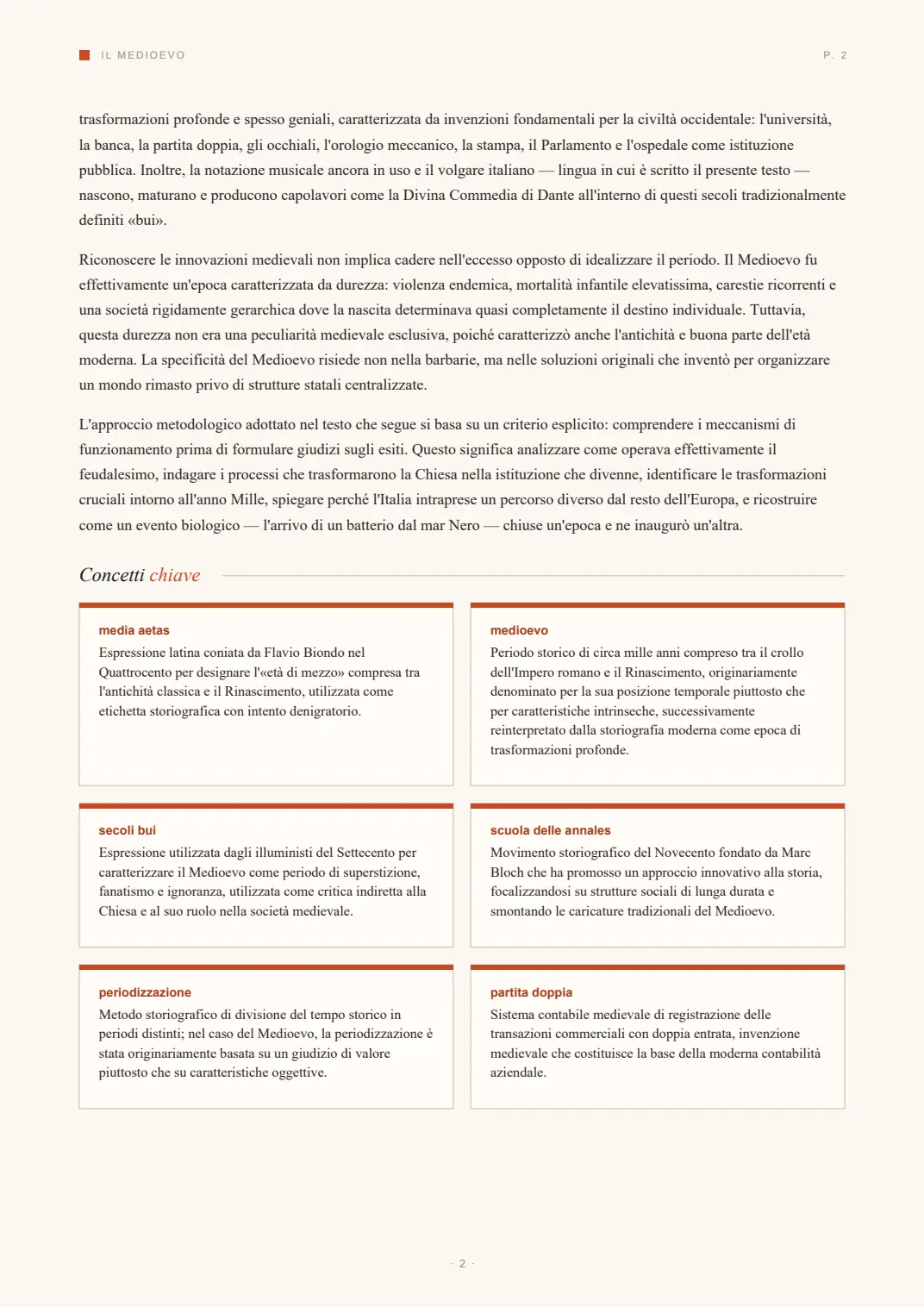 Pagina 3 del dossier di esempio