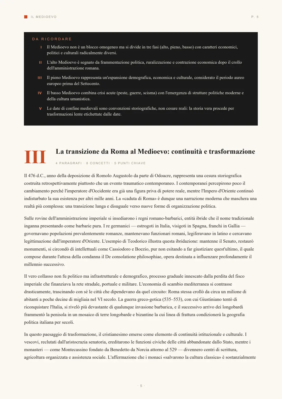 Pagina 6 del dossier di esempio