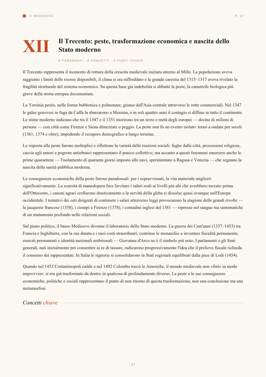 Pagina 22 del dossier di esempio